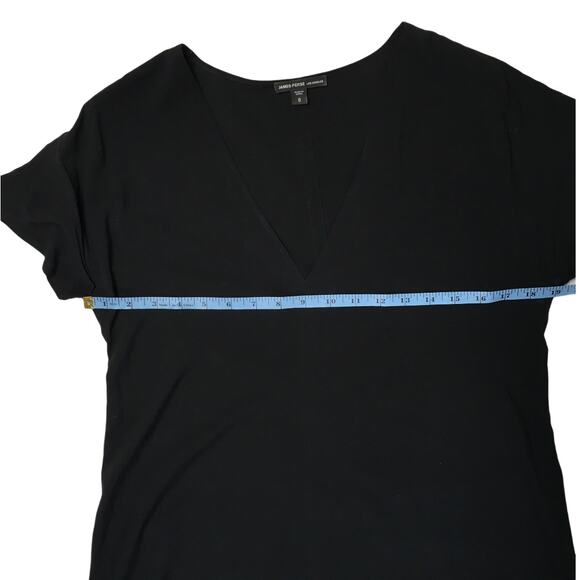 James Perse Maxi Dress High-Low Casual‎ Little Black Dress V-Neck Women's 0 XS - Picture 4 of 10